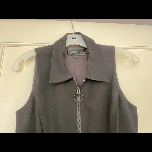 Nanette Lepore Crepe Zip-Front LBD size 8 - Picture 2 of 5